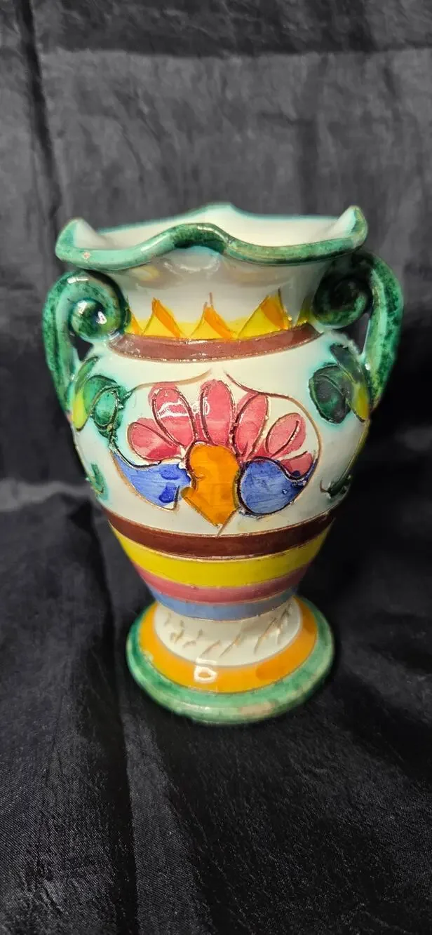 Italian Hand Painted Vase